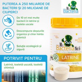 Produs de curățare bio-enzimatic pentru TOALETE ECOLOGICE (USCATE) 500g