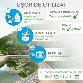 Curățător bioenzimatic pentru IAZURI şi LACURI (vara) 500g