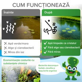 Curățător bioenzimatic pentru IAZURI şi LACURI (vara) 500g